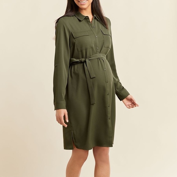 Host pick 💕 Maternity Shirt dress - Picture 1 of 4